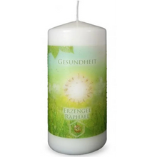 Laden Sie das Bild in den Galerie-Viewer, Engelalm, Energiekerze groß, Raphael „GESUNDHEIT“ 15x7cm
