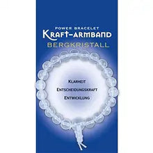 Laden Sie das Bild in den Galerie-Viewer, Kraftarmband Bergkristall – Klarheit &amp; innere Stärke

