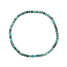 Laden Sie das Bild in den Galerie-Viewer, Armband Türkis (stabilisiert) – Schutz &amp; innere Ruhe (3 mm Kugeln, facettiert, 19 cm)
