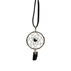 Dreamcatcher klein mit Schörl – Schutz für Zuhause, Schlaf & Auto (3,5cm)