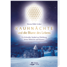 Laden Sie das Bild in den Galerie-Viewer, Buchcover „Rauhnächte und die Blume des Lebens“ von Marion Odile Grübel, erschienen im Schirner Verlag.
