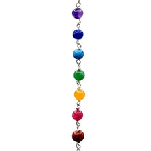 Laden Sie das Bild in den Galerie-Viewer, Pendel Rosenquarz mit Chakrakette 4,5 cm
