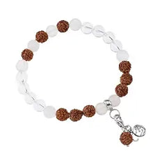 Laden Sie das Bild in den Galerie-Viewer, Mala-Armband Bergkristall – Klarheit &amp; Bewusstheit
