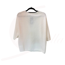 Laden Sie das Bild in den Galerie-Viewer, Damen Strickjacke Creme – Alpaka Cardigan Made in Italy
