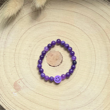 Laden Sie das Bild in den Galerie-Viewer, Mutmacher-Armband für Kinder, Amethyst Mini, "Ich glaube an mich"
