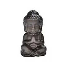 Laden Sie das Bild in den Galerie-Viewer, Buddha betend – Silberglanz-Obsidian, 4,2 cm (matt)
