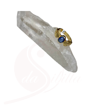 Laden Sie das Bild in den Galerie-Viewer, Ring Disthen oval facettiert – Flügel vergoldet | Größe 54
