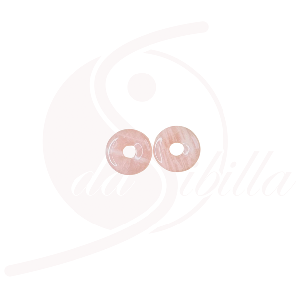 Rosenquarz Donut 30 mm – Selbstliebe & Harmonie | Anhänger & Blickfang