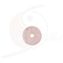 Laden Sie das Bild in den Galerie-Viewer, Rosenquarz Donut 50 mm – Selbstliebe &amp; Harmonie | großer Anhänger
