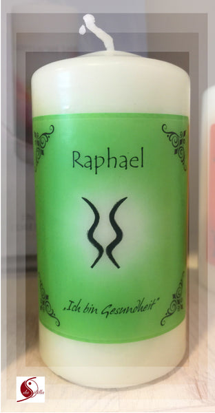 Engelalm Energiekerze klein  „Raphael“ – Gesundheit & Heilung (10 x 5 cm)