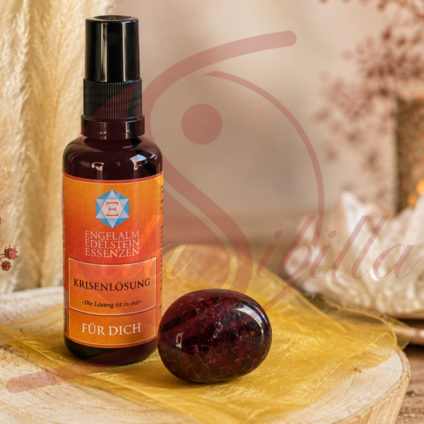 Ritual-Set „Krisenlösung“ mit Granat & Auraspray