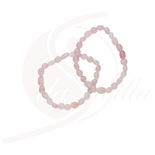 Laden Sie das Bild in den Galerie-Viewer, Rosenquarz Armband Nuggets 6–8 mm – Liebe &amp; Harmonie | elastisch
