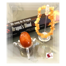 Laden Sie das Bild in den Galerie-Viewer, Oster-Set Carneol mit Halbedelstein-Ei, Carneol-Splitterarmband und Räucherstäbchen für Motivation und Tatkraft.
