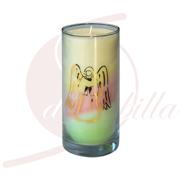 Kerze Dream Engel im Glas 14 cm