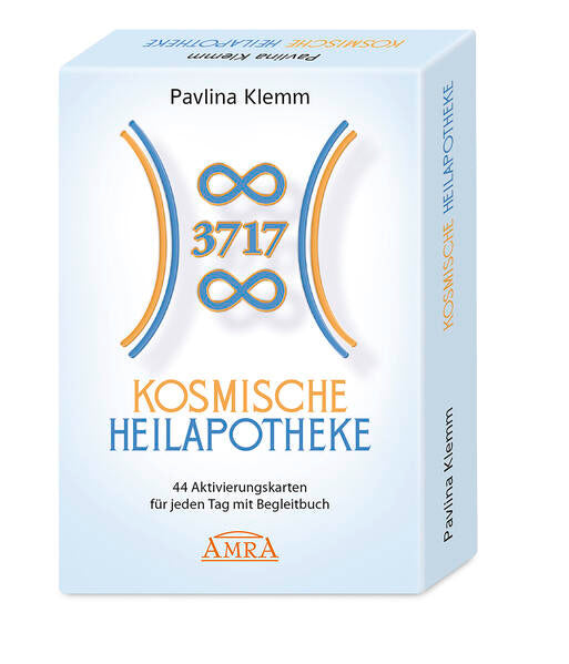 Kosmische Heilapotheke Kartenset von Pavlina Klemm mit 44 Aktivierungskarten und Begleitbuch, Amra Verlag.