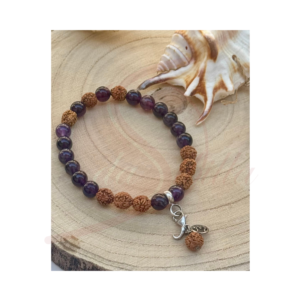 Mala Armband Amethyst – Innerer Friede & Spiritualität