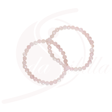 Laden Sie das Bild in den Galerie-Viewer, Rosenquarz Armband facettiert 6 mm – Selbstliebe &amp; Harmonie | elastisch
