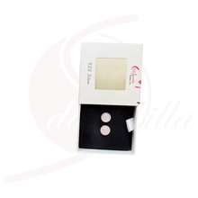Laden Sie das Bild in den Galerie-Viewer, Rosenquarz Ohrstecker 8 mm – Selbstliebe &amp; Harmonie | 925 Silber rhodiniert
