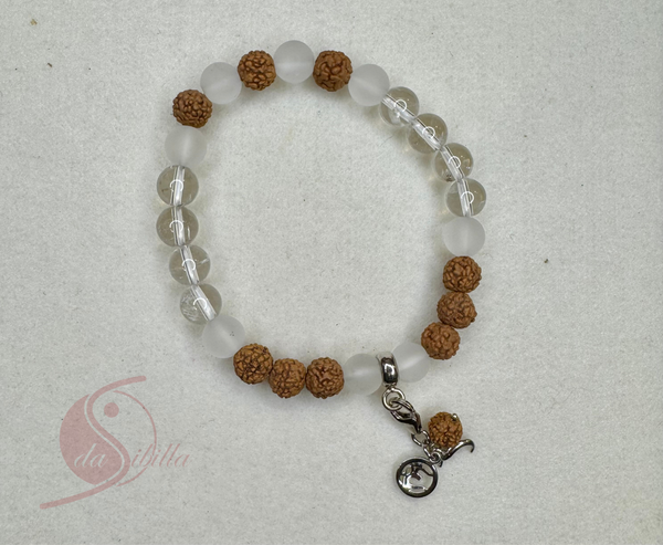 Mala-Armband Bergkristall – Klarheit & Bewusstheit