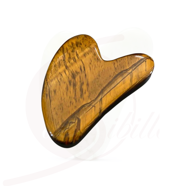 Gua Sha Massagestein Tigerauge – Durchblick & Fokus