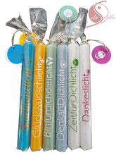 Laden Sie das Bild in den Galerie-Viewer, DenkanDichlicht Stabkerze. Ein stiller Gruß in Lichtform

